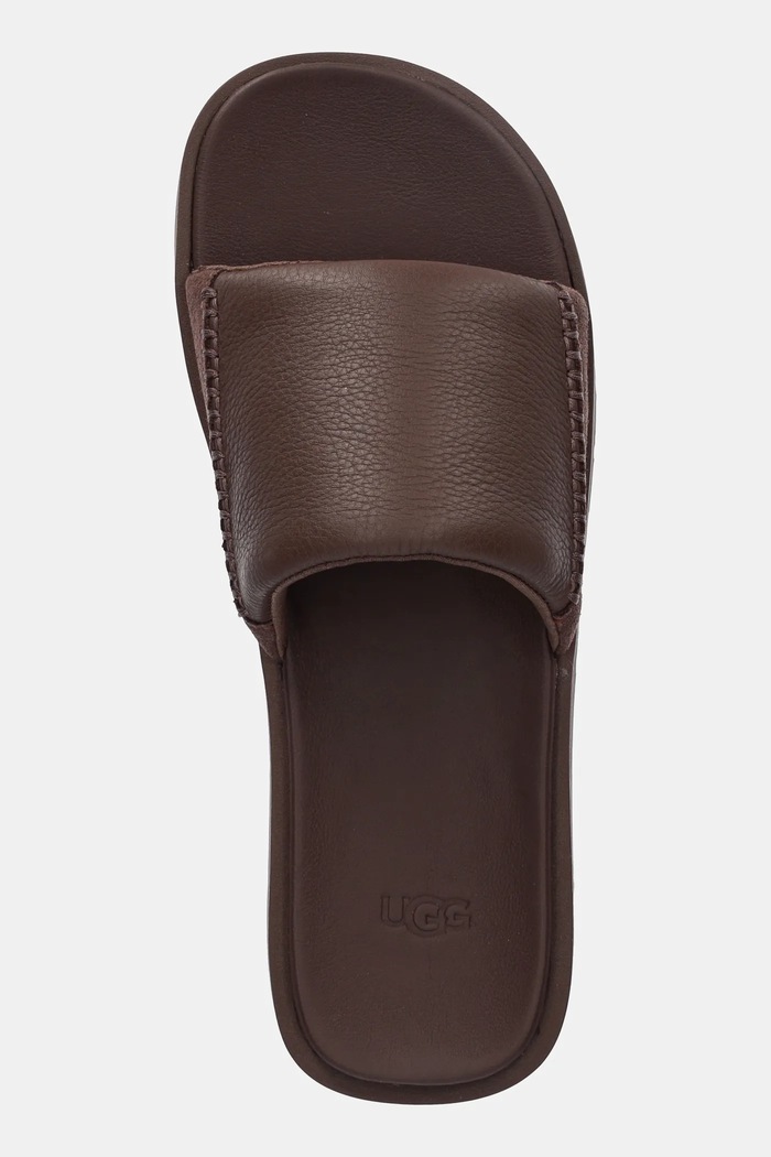 Шкіряні шльопанці UGG Seaside II Slide коричневий 1166593.LUG