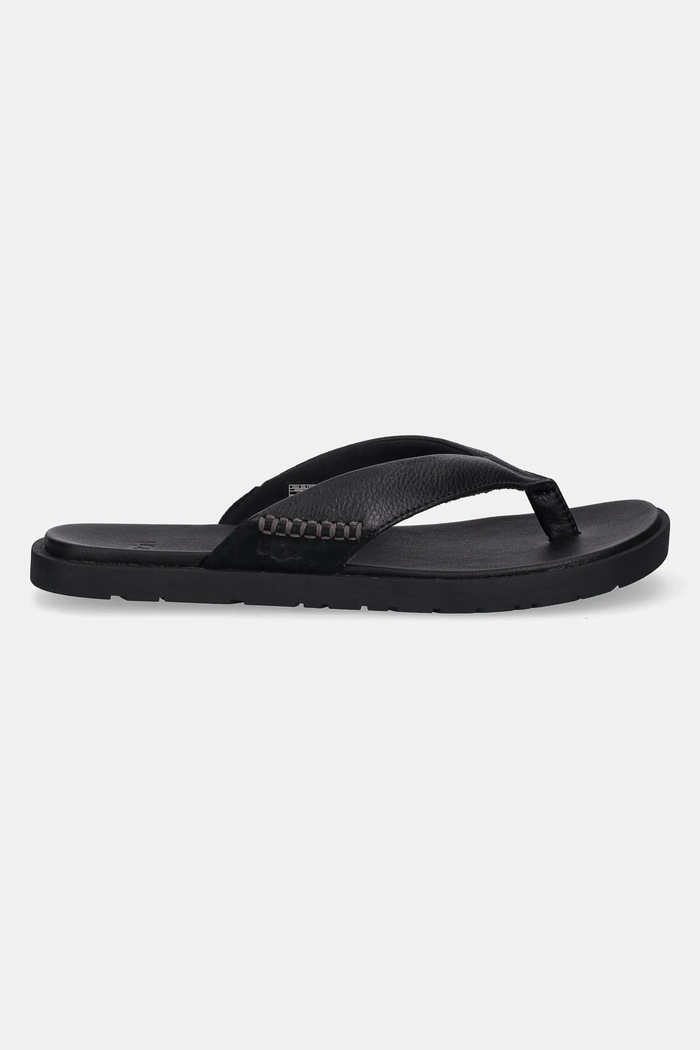 Шкіряні в'єтнамки UGG Seaside II Flip 1166610.BLK чорний SS26