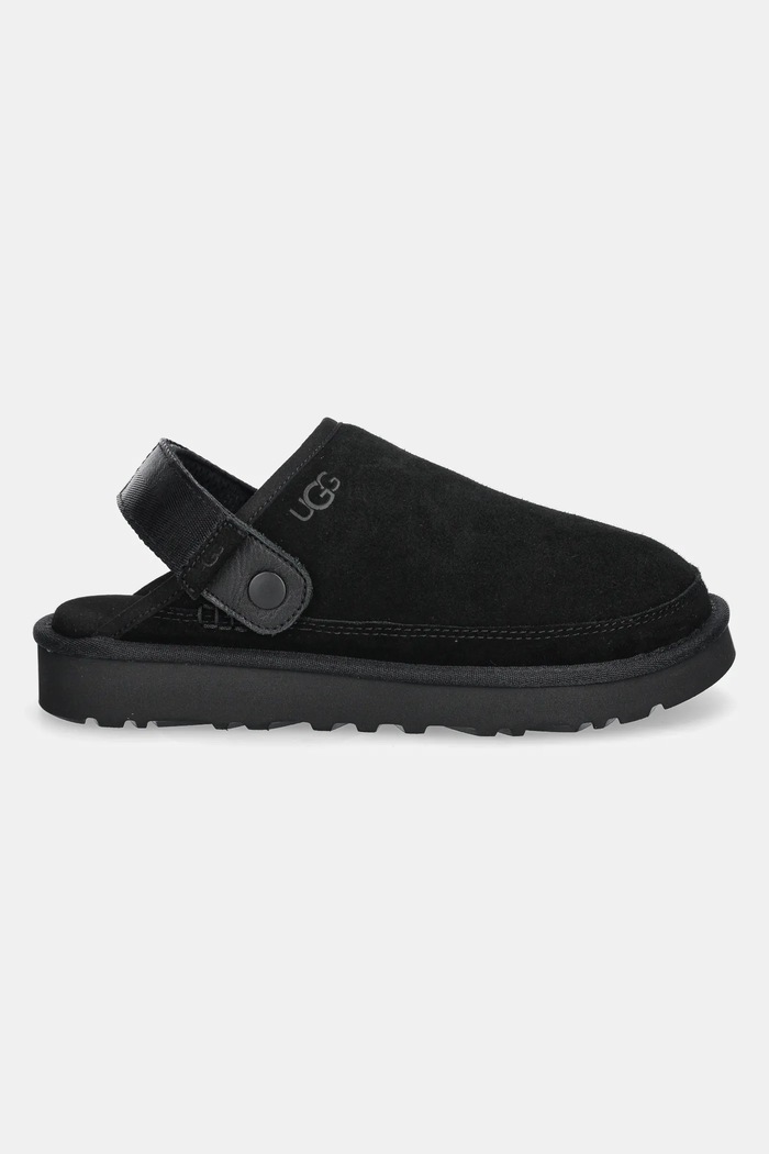 Semišové šľapky UGG Goldencoast Clog II 1166915.BLK čierna SS25