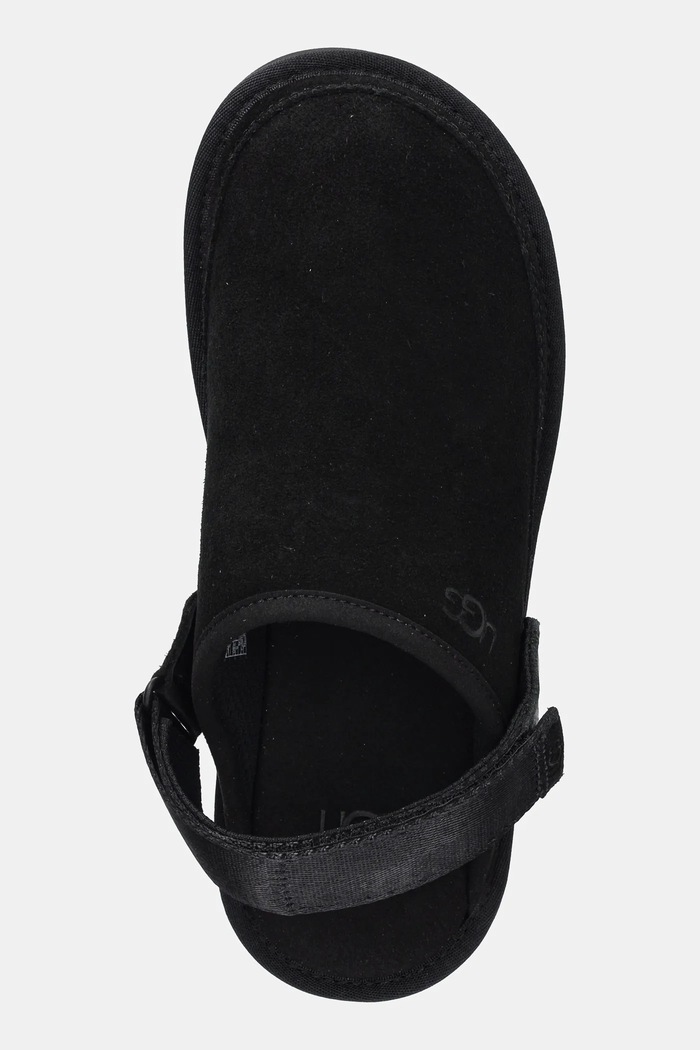 Semišové šľapky UGG Goldencoast Clog II čierna 1166915.BLK