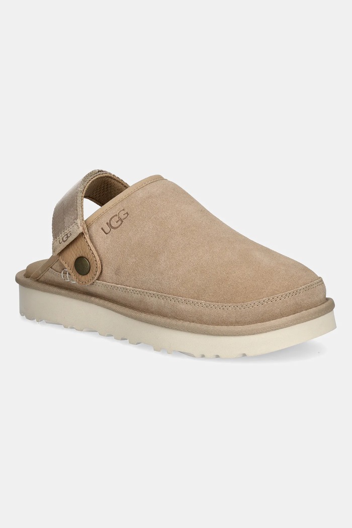Παντόφλες UGG Goldencoast Clog II υφασμάτινο μπεζ 1166915.SAN