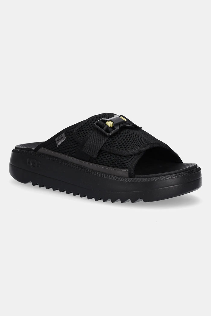 UGG papuci Maxxer Slide 2.0 textil negru 1167871.BLK