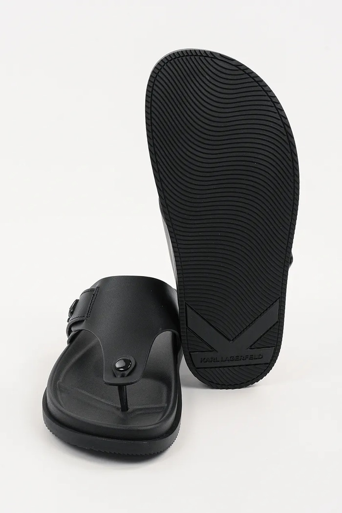 Karl Lagerfeld bőr flip-flop KADEN KL72105.000 fekete