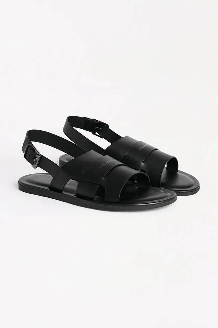 Karl Lagerfeld sandały skórzane KASTOR III KL70225.000 czarny SS25
