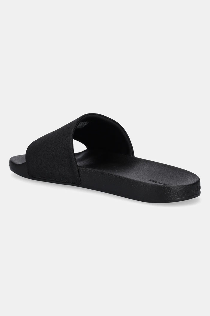 Obuv Šľapky Calvin Klein POOL SLIDE JAQ MONO HM0HM01762 čierna