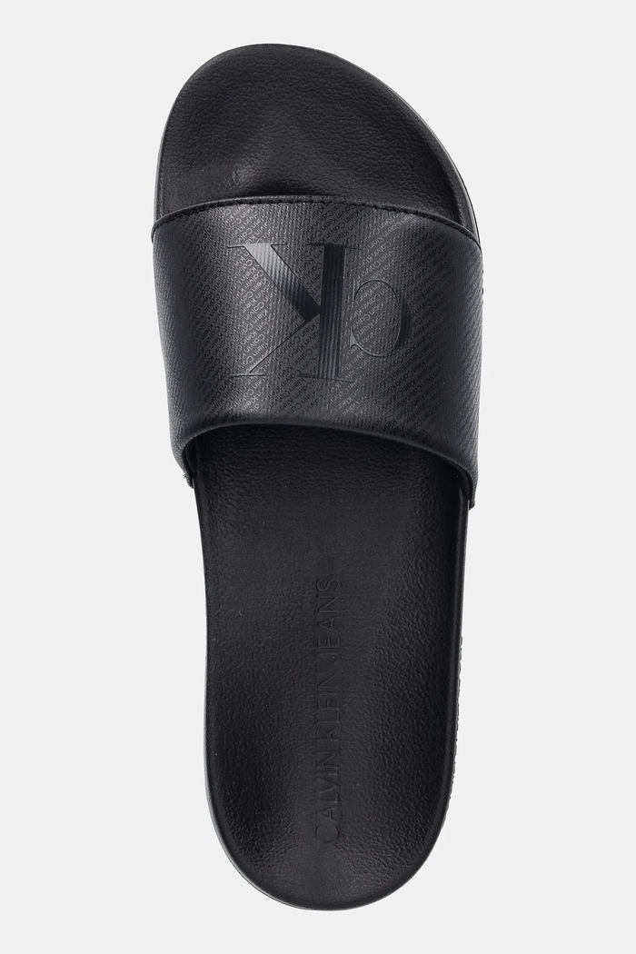 Obuwie Calvin Klein Jeans klapki SLIDE AOP PRINT YM0YM01269 czarny