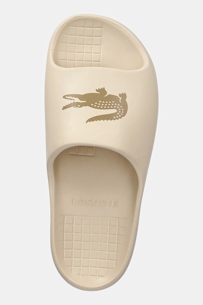 Lacoste papuci SERVE SLIDE 2.0 bej 49CMA0024