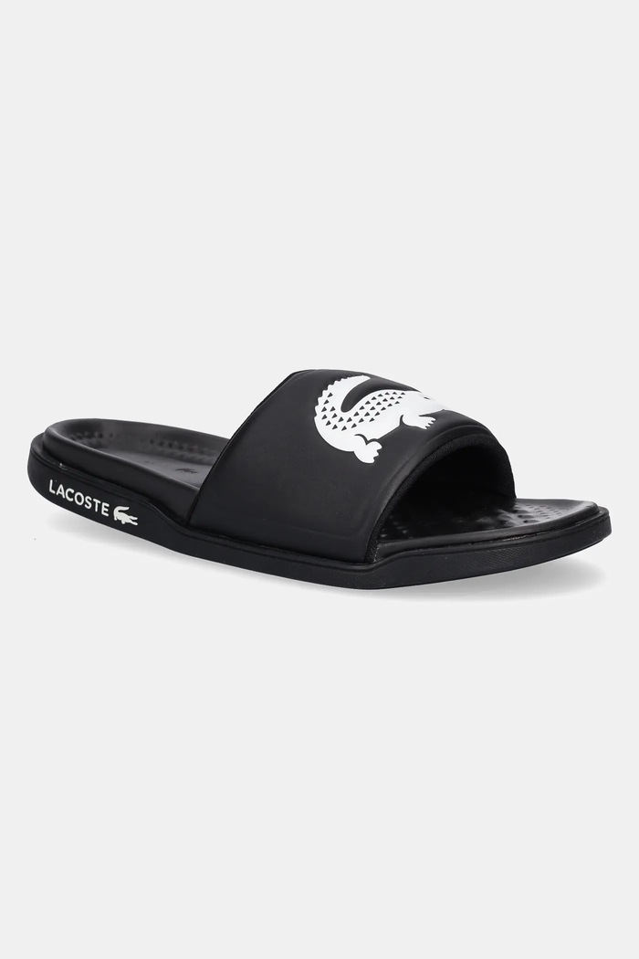 Lacoste papuci SERVE SLIDE DUAL negru 49CMA0038
