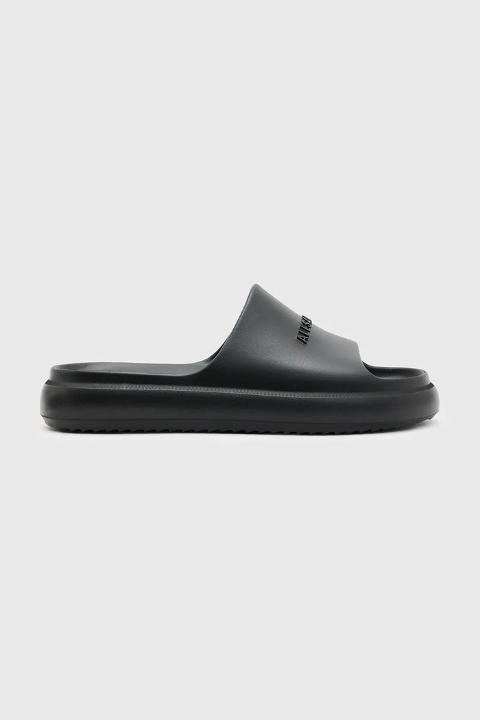 AllSaints klapki Dune Slider czarny M023FA.BLK