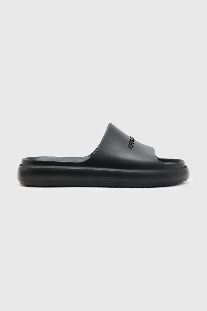 AllSaints klapki Dune Slider czarny M023FA.BLK