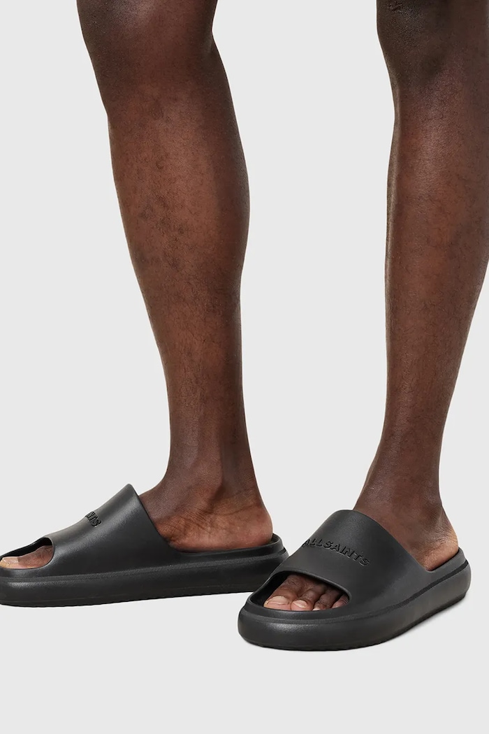AllSaints klapki Dune Slider M023FA.BLK
