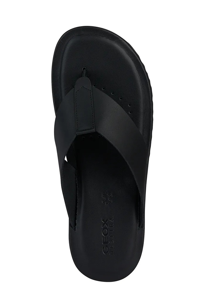 Geox japonki skórzane U ERICE U45GUC.00043.C9999 czarny
