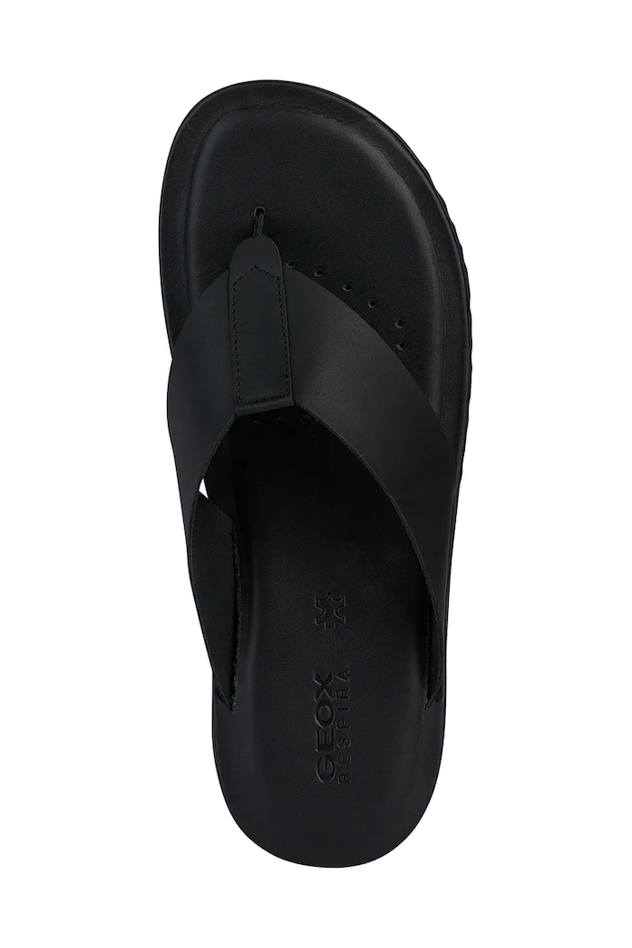 Geox japonki skórzane U ERICE U45GUC.00043.C9999 czarny