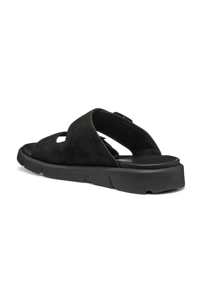 Nubukové šľapky Geox U XAND 2S čierna U46BGA.00032.C9999