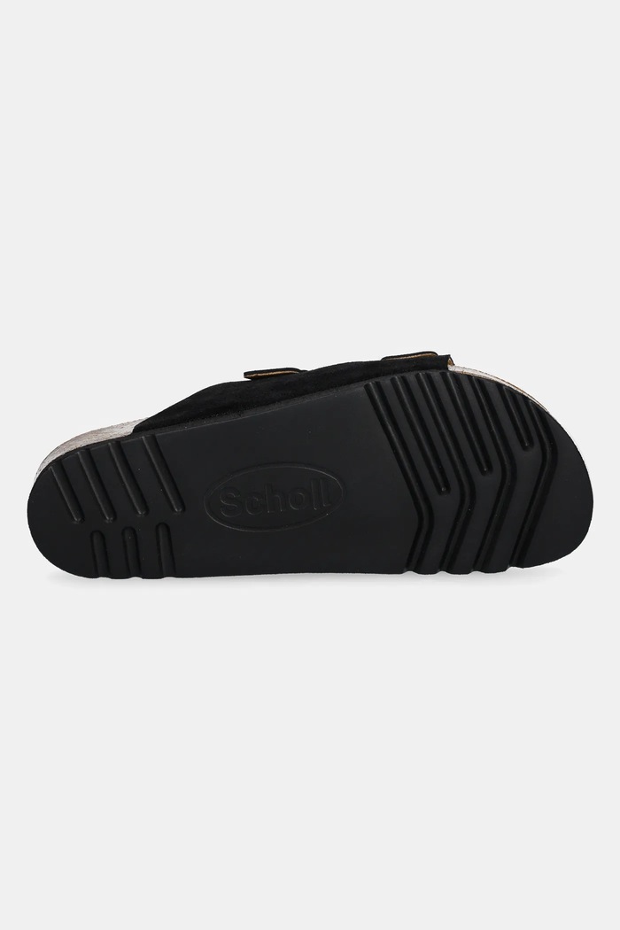 Semišové pantofle Scholl JULIEN F300741004 černá