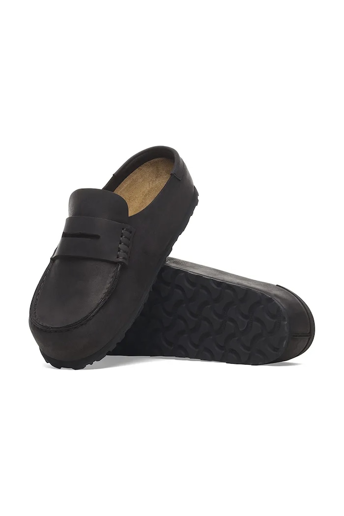 Birkenstock ciabatte slide in pelle Naples Wrapped LEOI 1029711