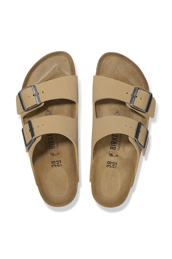 Шльопанці Birkenstock Arizona Birkibuc 1029151 бежевий