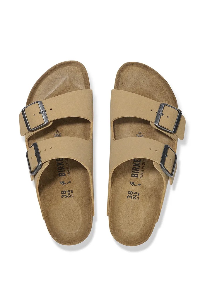 Шльопанці Birkenstock Arizona Birkibuc 1029170 бежевий