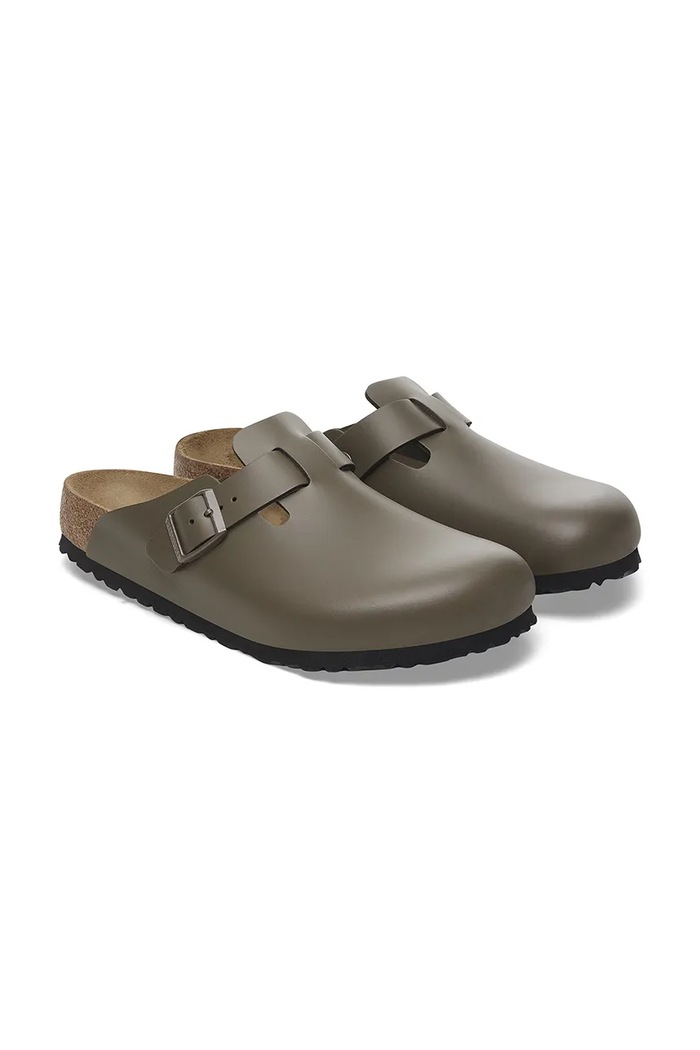 Kožne natikače Birkenstock Boston zelena 1029079