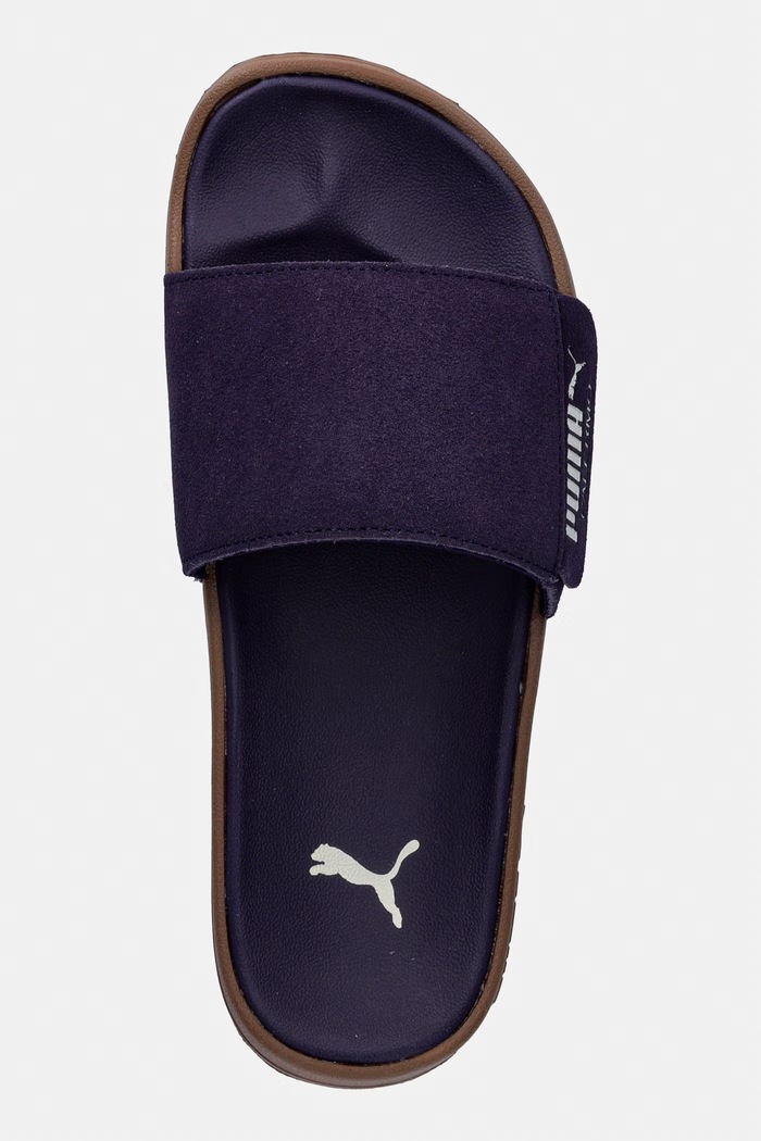 Puma klapki zamszowe Leadcat 2.0 Palermo Foil fioletowy 399041