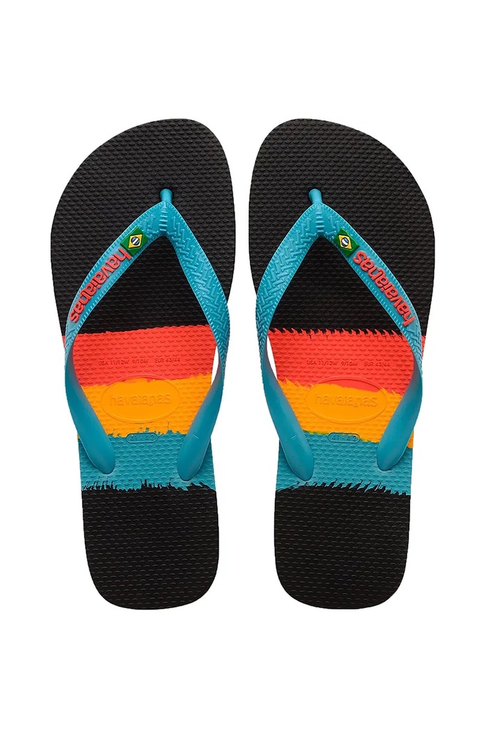 Havaianas slapi BRASIL TECH II sintetic negru 4147965.0090