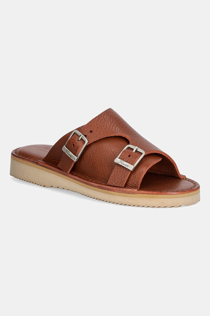 Kožené pantofle Fracap Sandals další hnědá D110