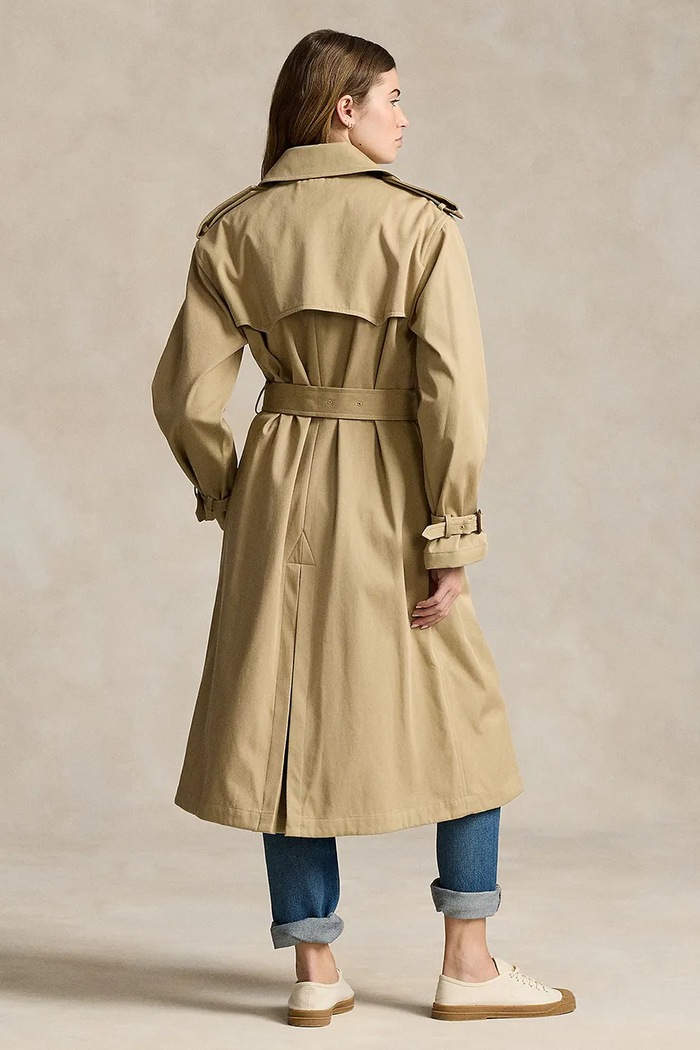 Bavlněný trenčkot Polo Ralph Lauren 211910358 béžová SS26