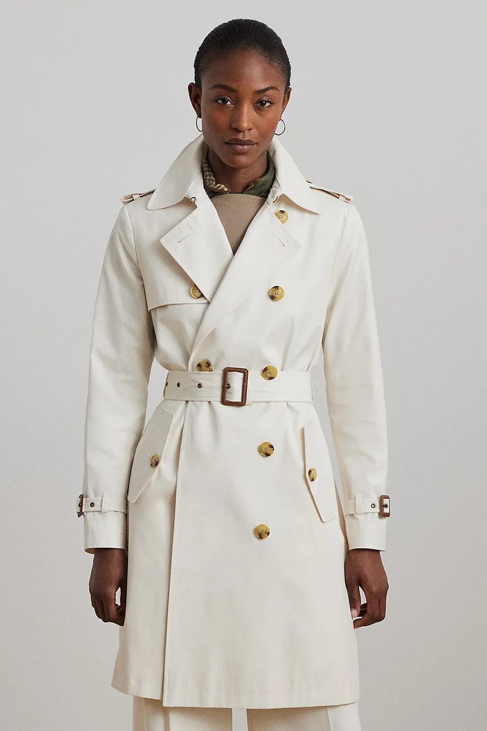 Oblečení Trench kabát Lauren Ralph Lauren 297967122 béžová