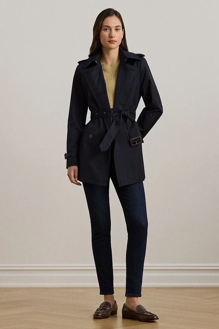 Odzież Lauren Ralph Lauren płaszcz 297967126 granatowy