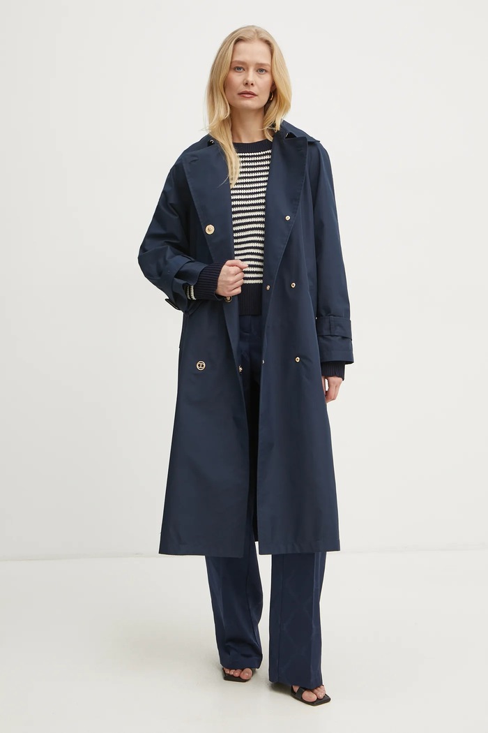 Twinset trencz granatowy 251TP2660