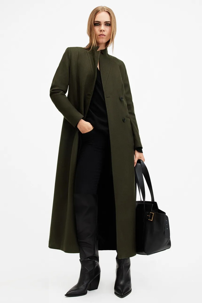 Vlněný kabát AllSaints SONNIE W082OB