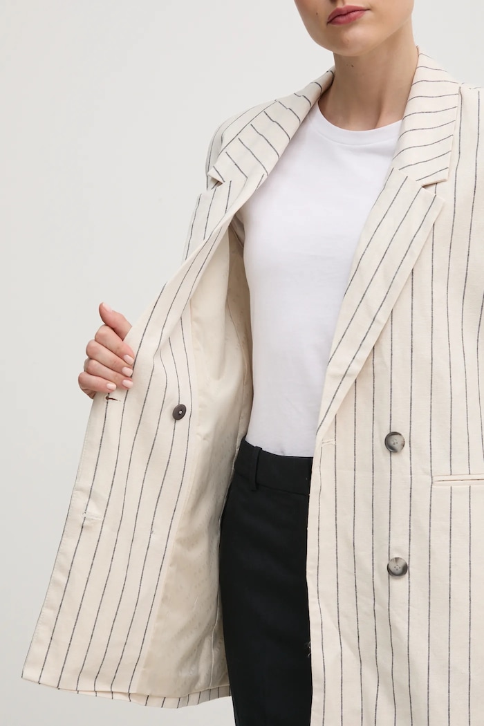Plátěné sako Pepe Jeans HANNAH PL402589