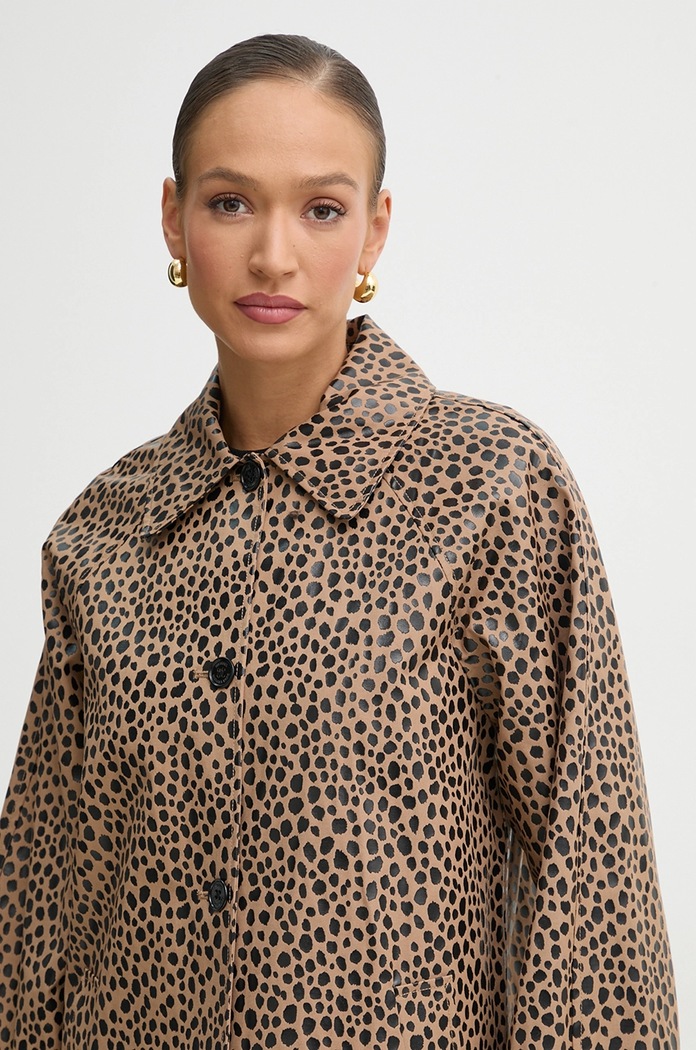 MICHAEL Michael Kors płaszcz bawełniany brązowy MR520H7GUC