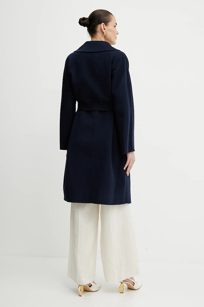 Oblečení Vlněný kabát Weekend Max Mara 2515011011600 námořnická modř