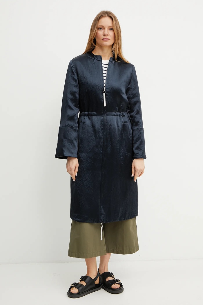 MM by Max Mara cappotto con aggiunta di lana transitorio blu navy 2516491017600