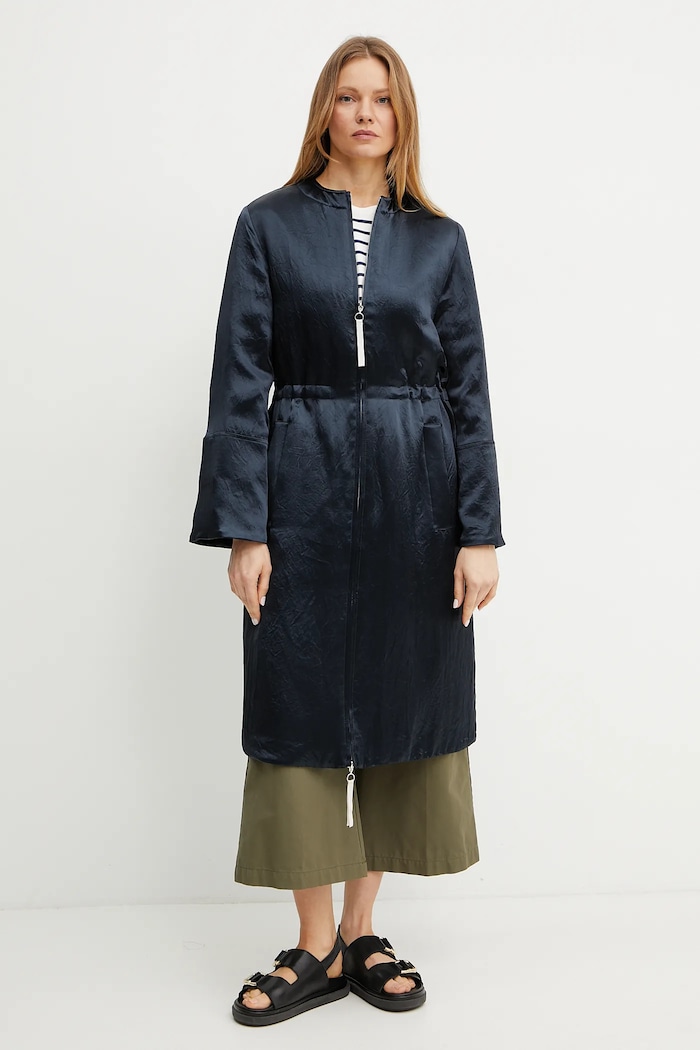 MM by Max Mara cappotto con aggiunta di lana transitorio blu navy 2516491017600