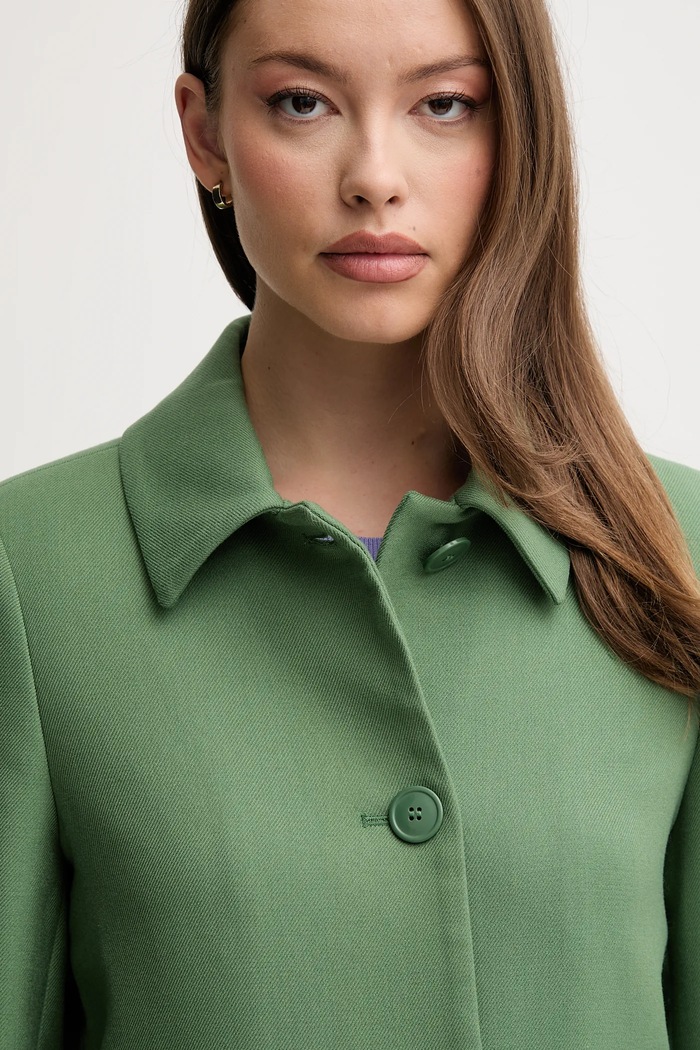 United Colors of Benetton płaszcz zielony 2YEBDN07N