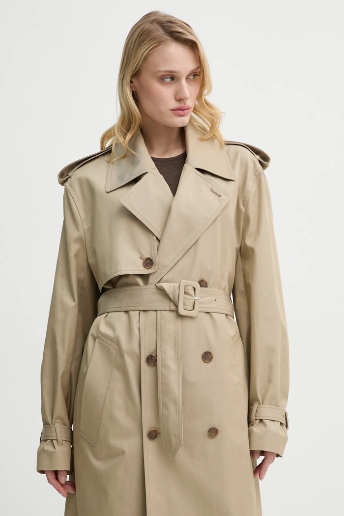 Filippa K trencz bawełniany beżowy 31569.FK