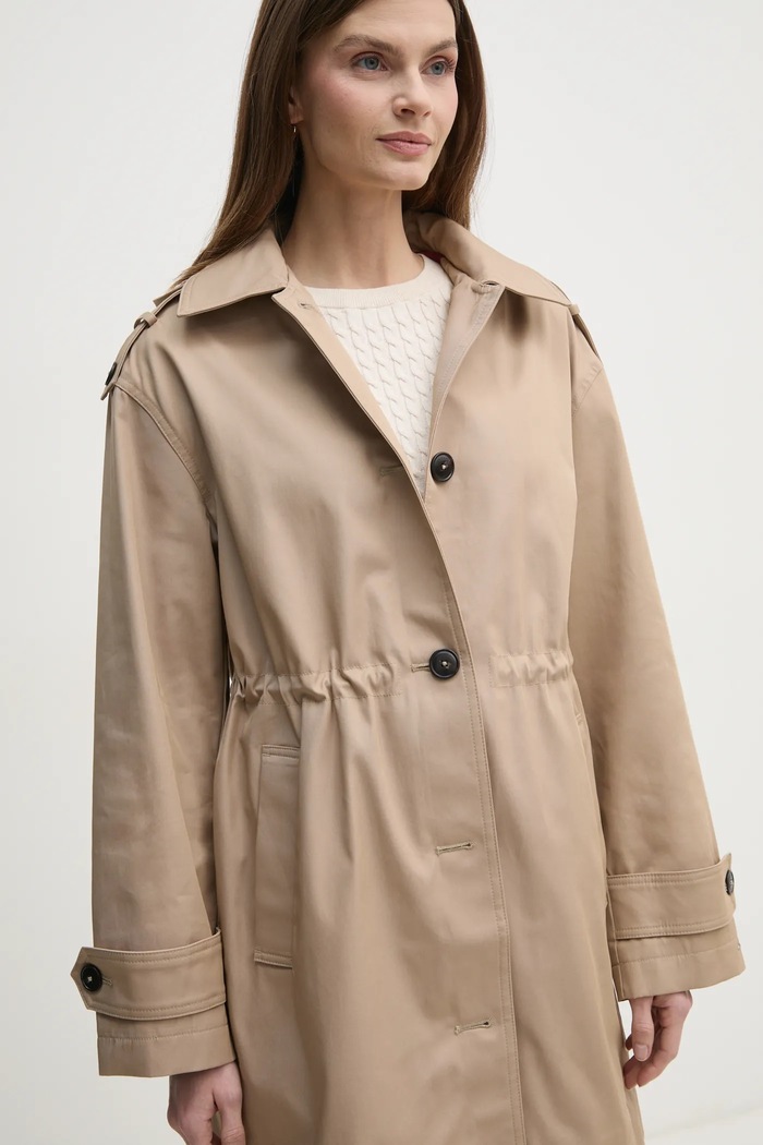 Tommy Hilfiger palton bej WW0WW43742