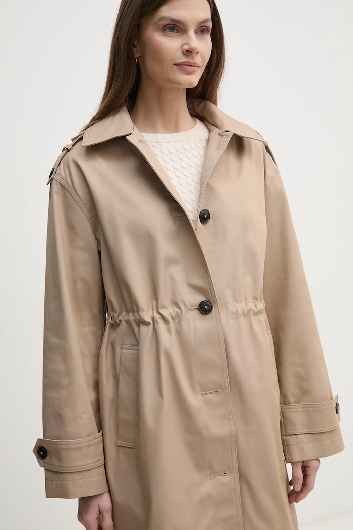 Tommy Hilfiger palton bej WW0WW43742