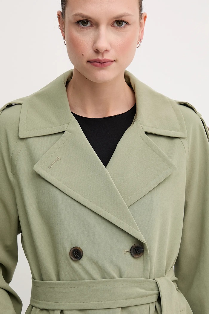 Палто Dkny зелен DLEMPQ97