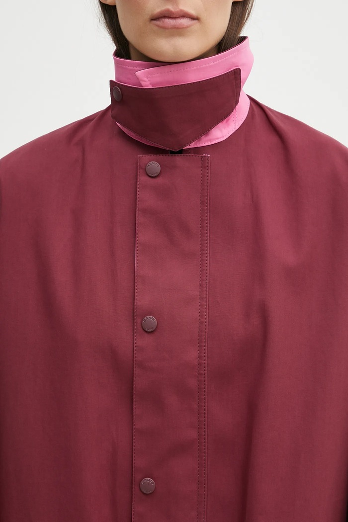 Kenzo cotton coat maroon FF52OU1439OU.24
