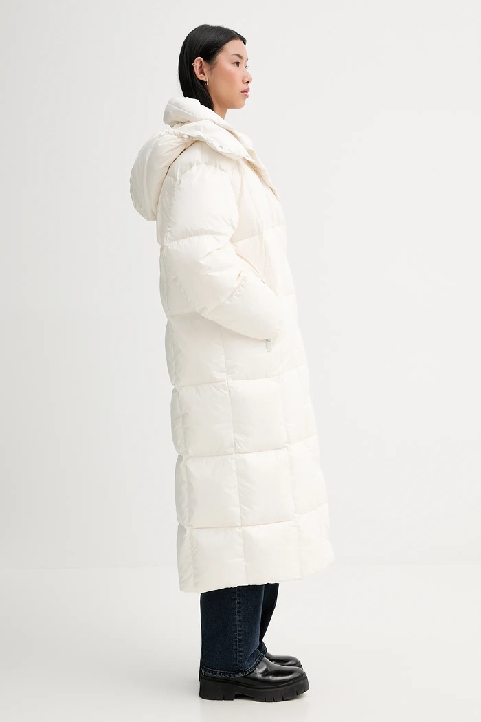 Páperová bunda Tommy Jeans béžová DW0DW21615