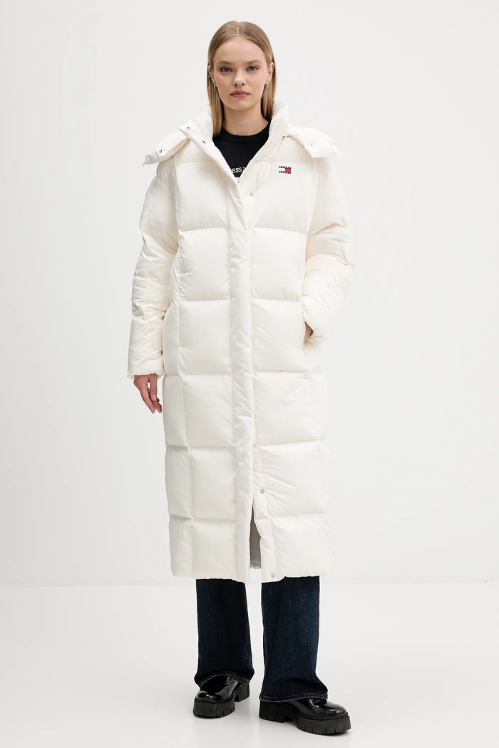 Tommy Jeans kurtka puchowa pozostałe beżowy DW0DW21977