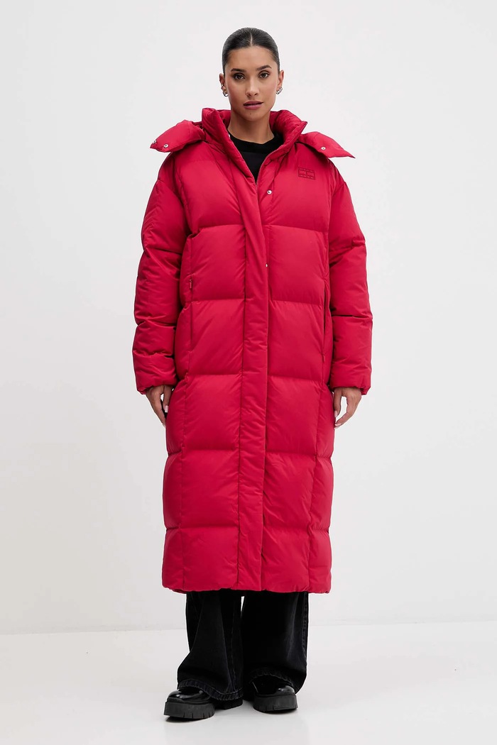 Tommy Jeans kurtka puchowa pozostałe czerwony DW0DW21977