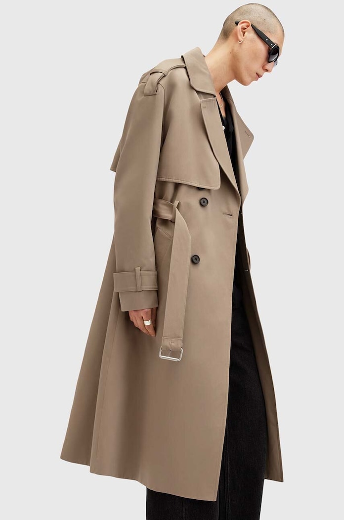AllSaints trencz bawełniany SPENCER M009OZ