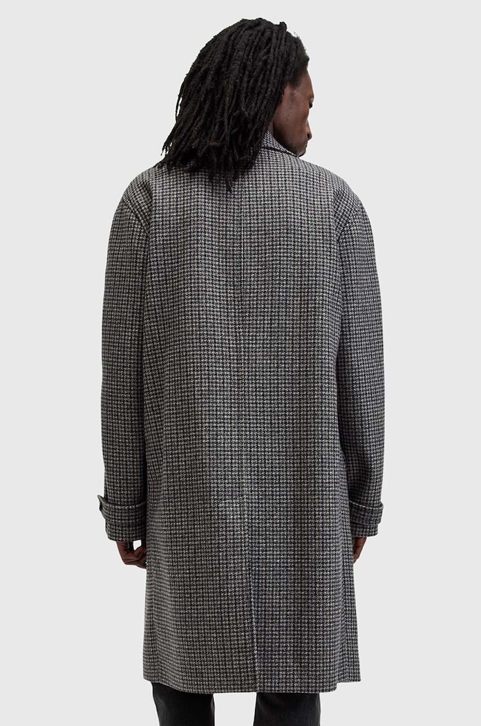 Μάλλινο παλτό AllSaints GOODMAN γκρί M017OB