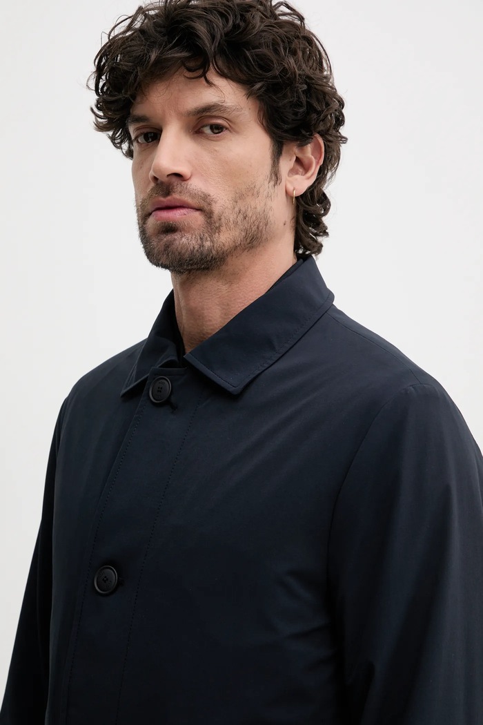 Палто BOSS тъмносин 50535379