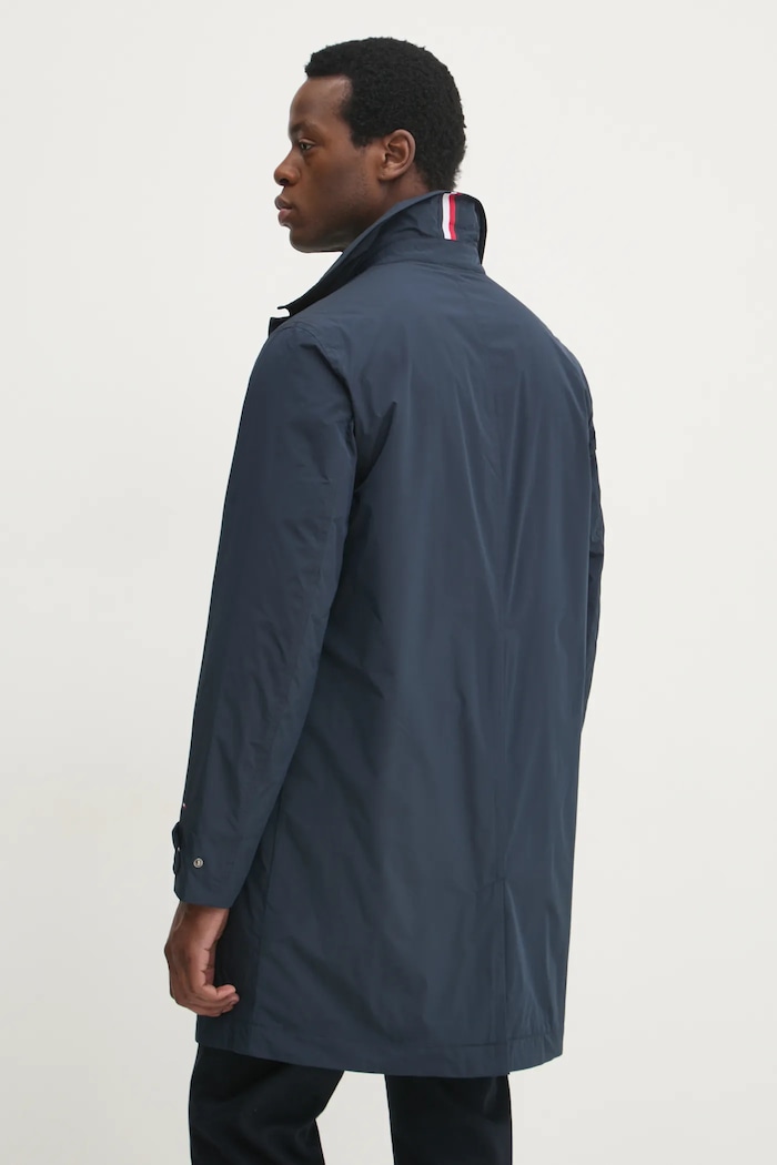 Bunda Tommy Hilfiger tmavomodrá MW0MW37651