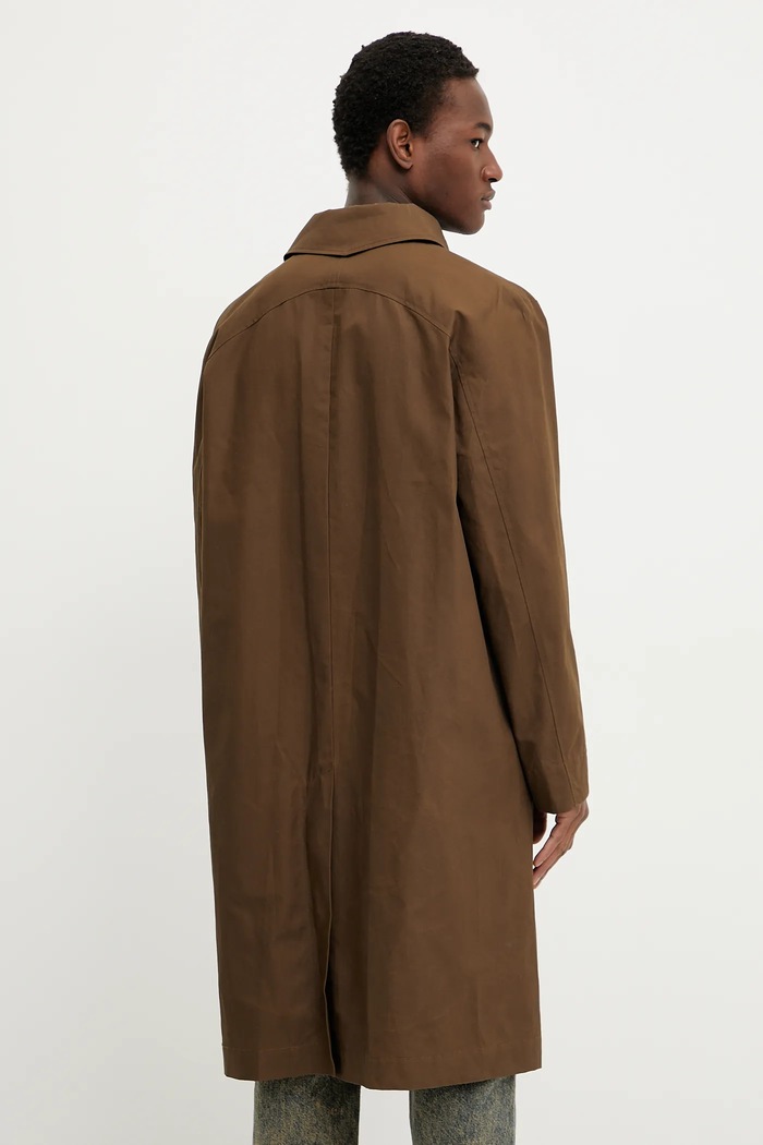 Oblečení Bavlněný kabát A.P.C. mac arthur COERC.H01535 hnědá